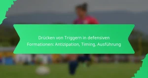 Drücken von Triggern in defensiven Formationen: Antizipation, Timing, Ausführung